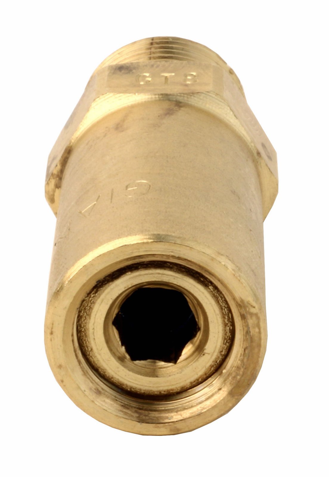 Giant 22533A valve close-up demonstrates brass construction and USA-made quality.