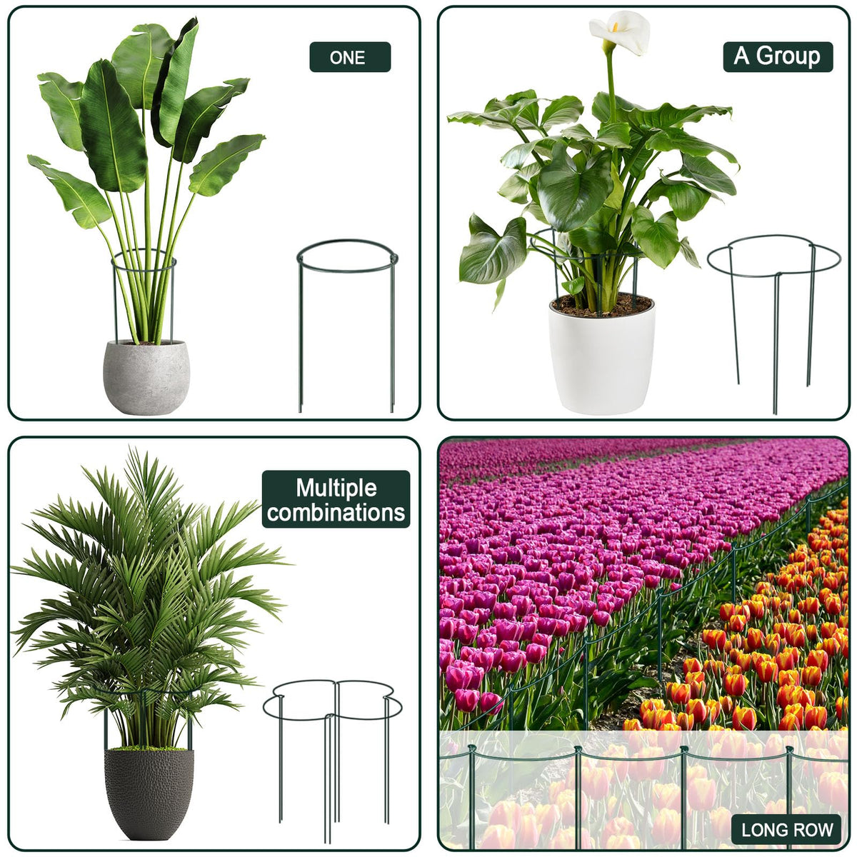 Gicare interlinked design lets you form rows or circular borders in the garden