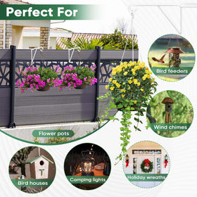 Gicare hooks suitable for plants, bird feeders, lights and more outdoors