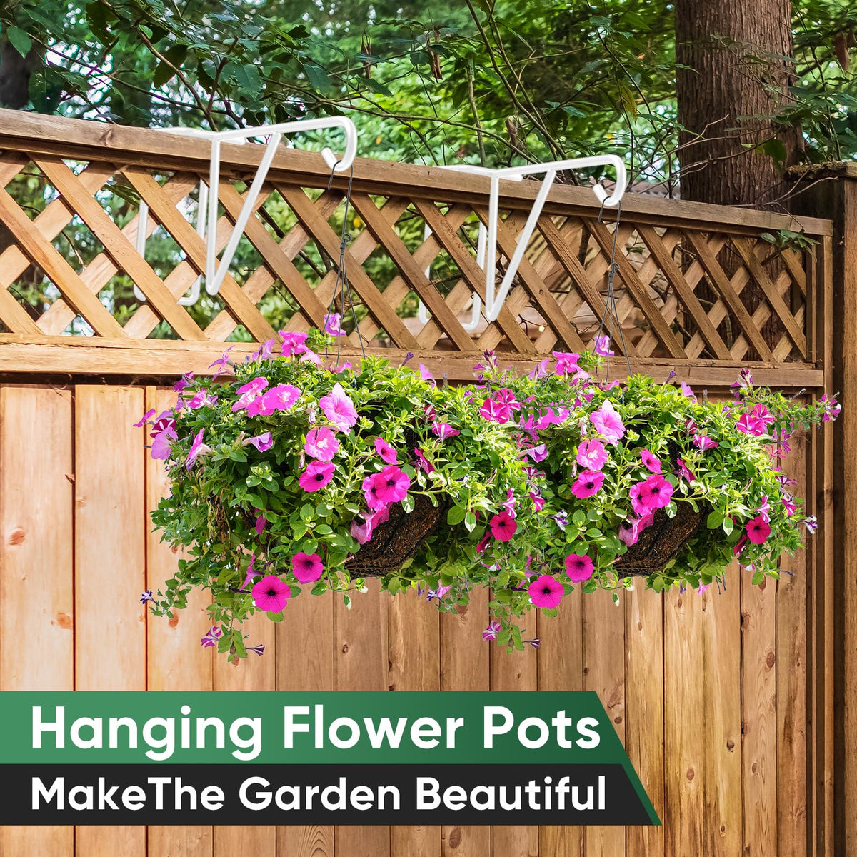 Gicare fence hooks with rust-proof coating withstand outdoor weather