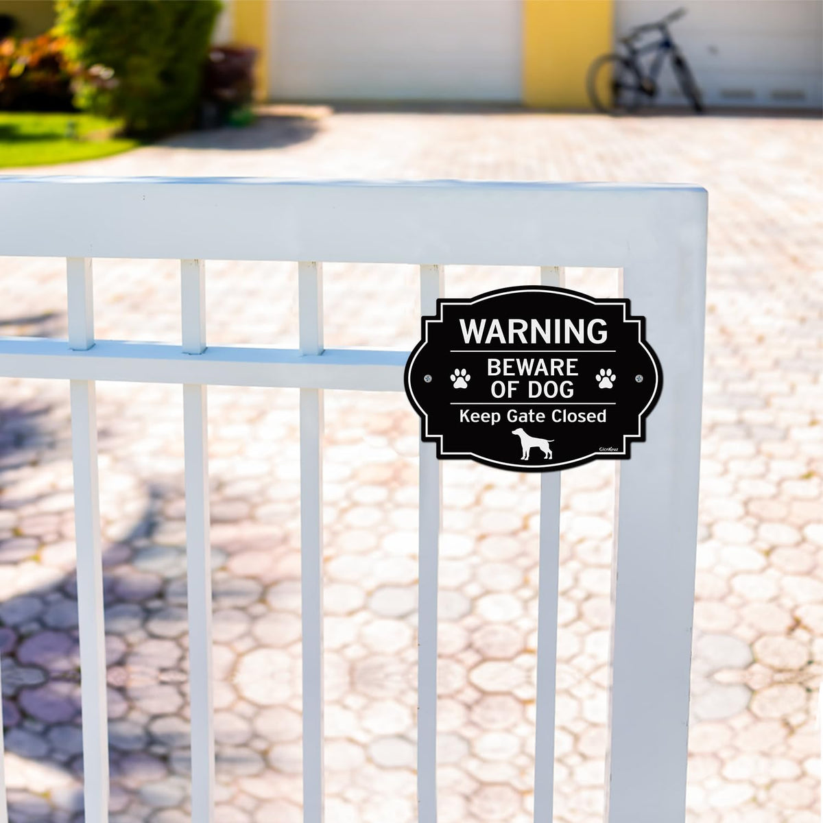 GicnKeuz 2-pack signs; ideal for multiple entry points and consistent look
