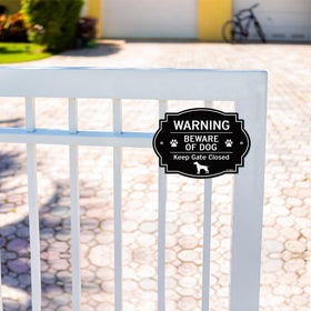 GicnKeuz 2-pack signs; ideal for multiple entry points and consistent look