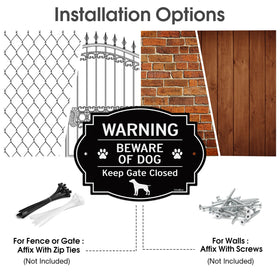 GicnKeuz easy-install sign with predrilled holes for quick mounting