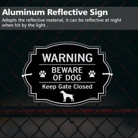 GicnKeuz outdoor durable sign; sturdy signage resisting graffiti and weather