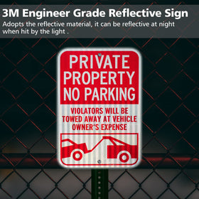 GicnKeuz 18x12 sign demonstrates outdoor durability in sun and rain.