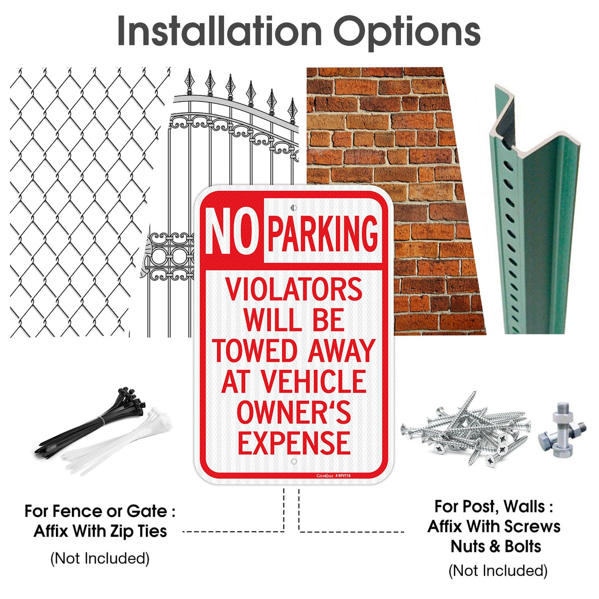 GicnKeuz two predrilled holes enable quick, stable installation.