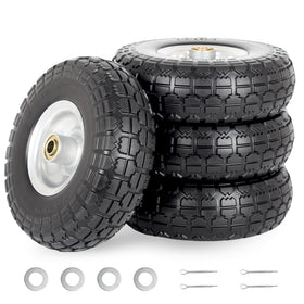 GICOOL 10-inch solid tire wheel for puncture-proof cart performance