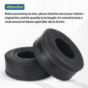 GICOOL 11x4.00-5 tubeless tire package back view