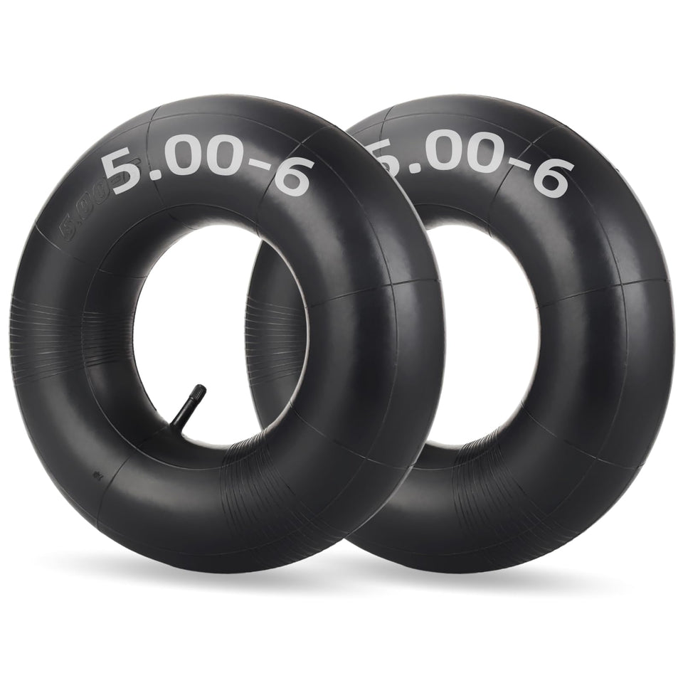GICool 13x5.00-6 inner tube front view with TR-13 valve for Razor Dirt Quad compatibility