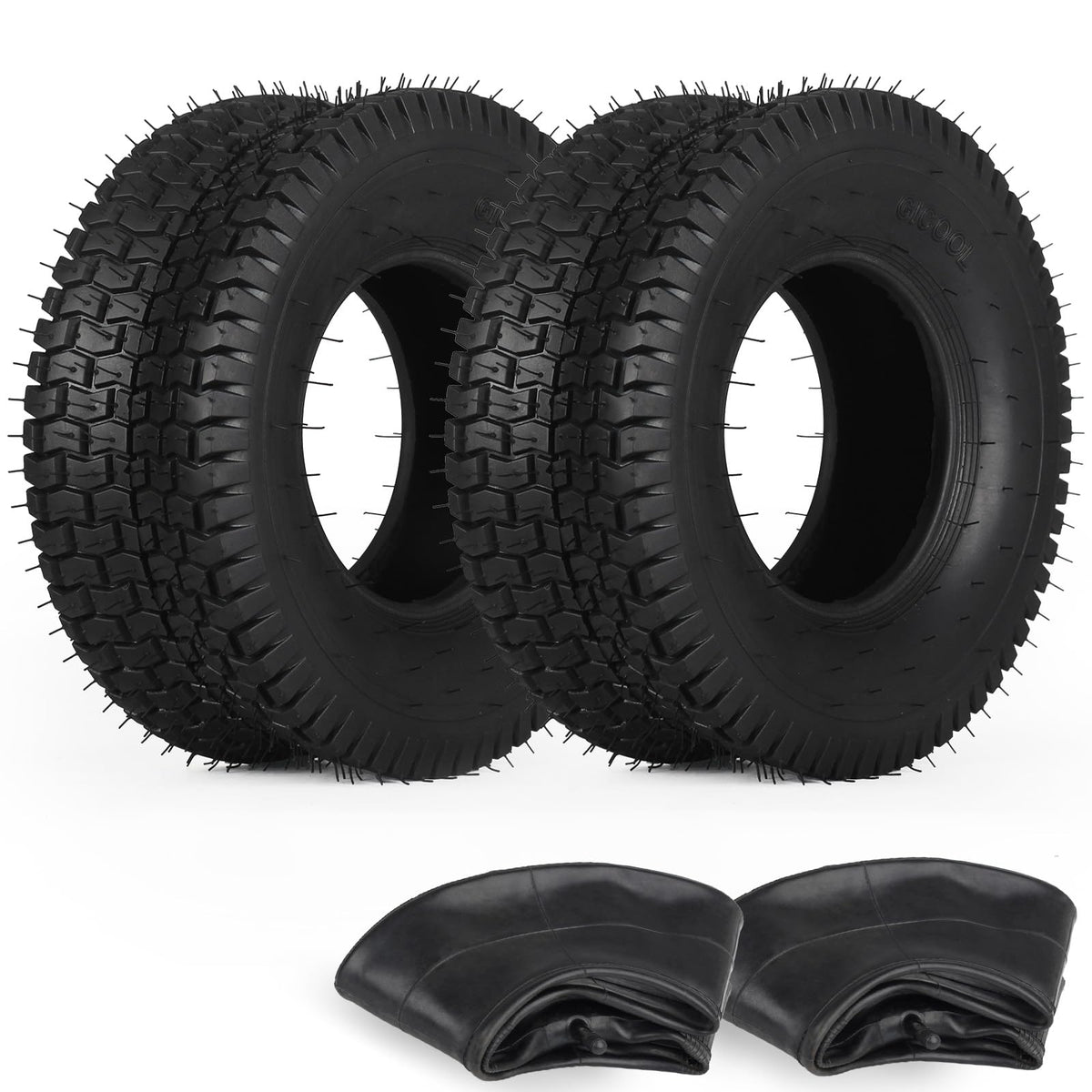 GICOOL 13x5-00-6 tire outer with wear-resistant tread for lawn mower use.