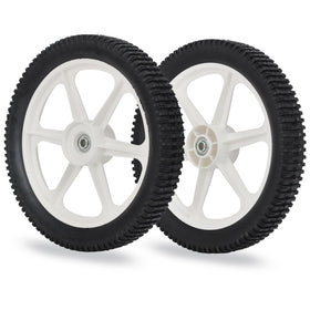 GICOOL 14x2 rubber tire side view for durable lawn mower wheels and improved stability