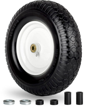 GICOOL 16-inch flat-free tire for carts showing maintenance-free mobility.