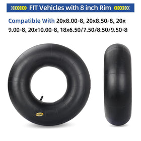 GICOOL 20x10-8 inner tube with TR-13 valve for golf carts.