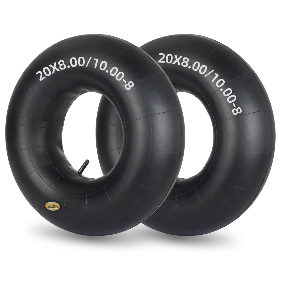 GICOOL 20x8-8 inner tube with TR-13 valve for lawn mowers.
