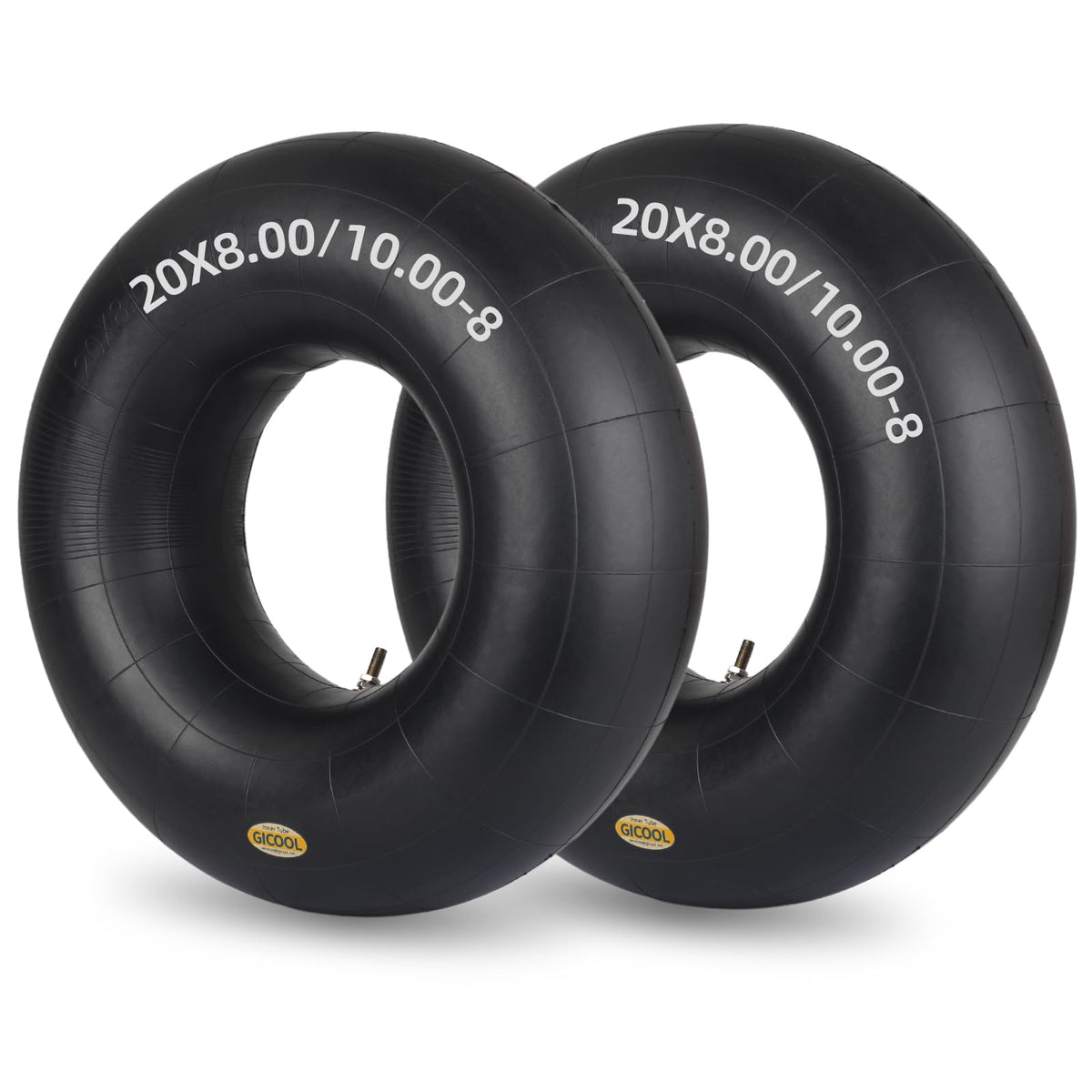 GICOOL 20x8-8 inner tube with TR4 valve for reliable lawn mower performance