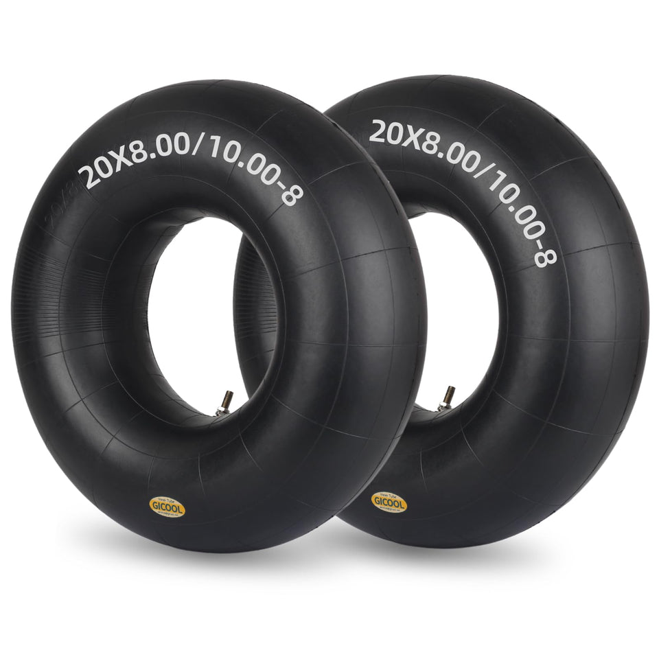 GICOOL 20x8-8 inner tube with TR4 valve for reliable lawn mower performance