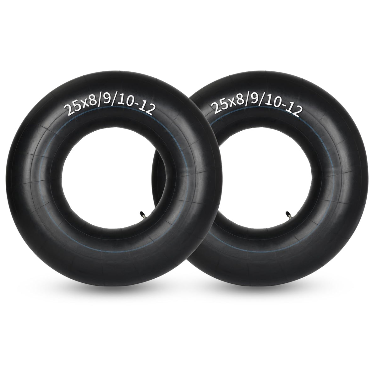 GICOOL 25x8/9/10-12 inner tube with TR6 valve for ATVs, durable and puncture-resistant.