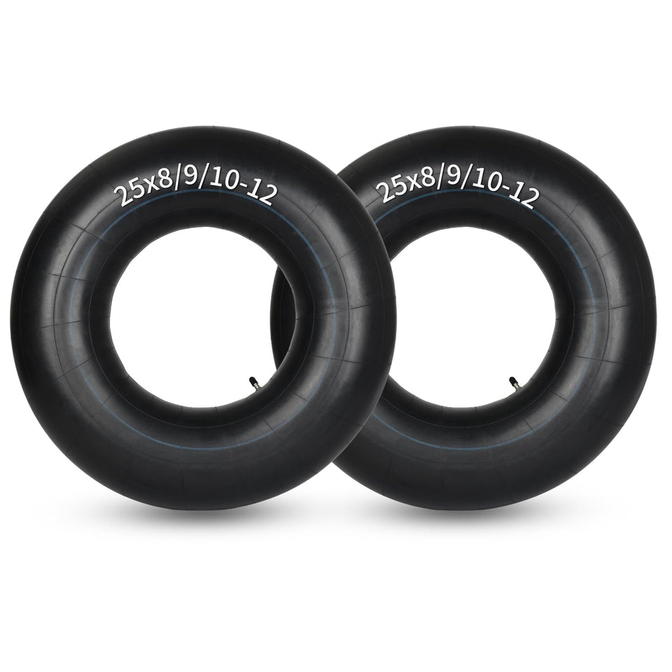 GICOOL 25x8/9/10-12 inner tube with TR6 valve for ATVs, durable and puncture-resistant.