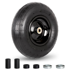 GICOOL 4.00-6 tire and wheel side view for wheelbarrow replacement
