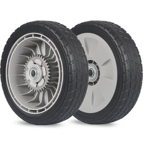 GICOOL 42710-VE2-M02ZE rear wheels pair for Honda walk-behind mowers, 8-inch size, ready to replace worn wheels