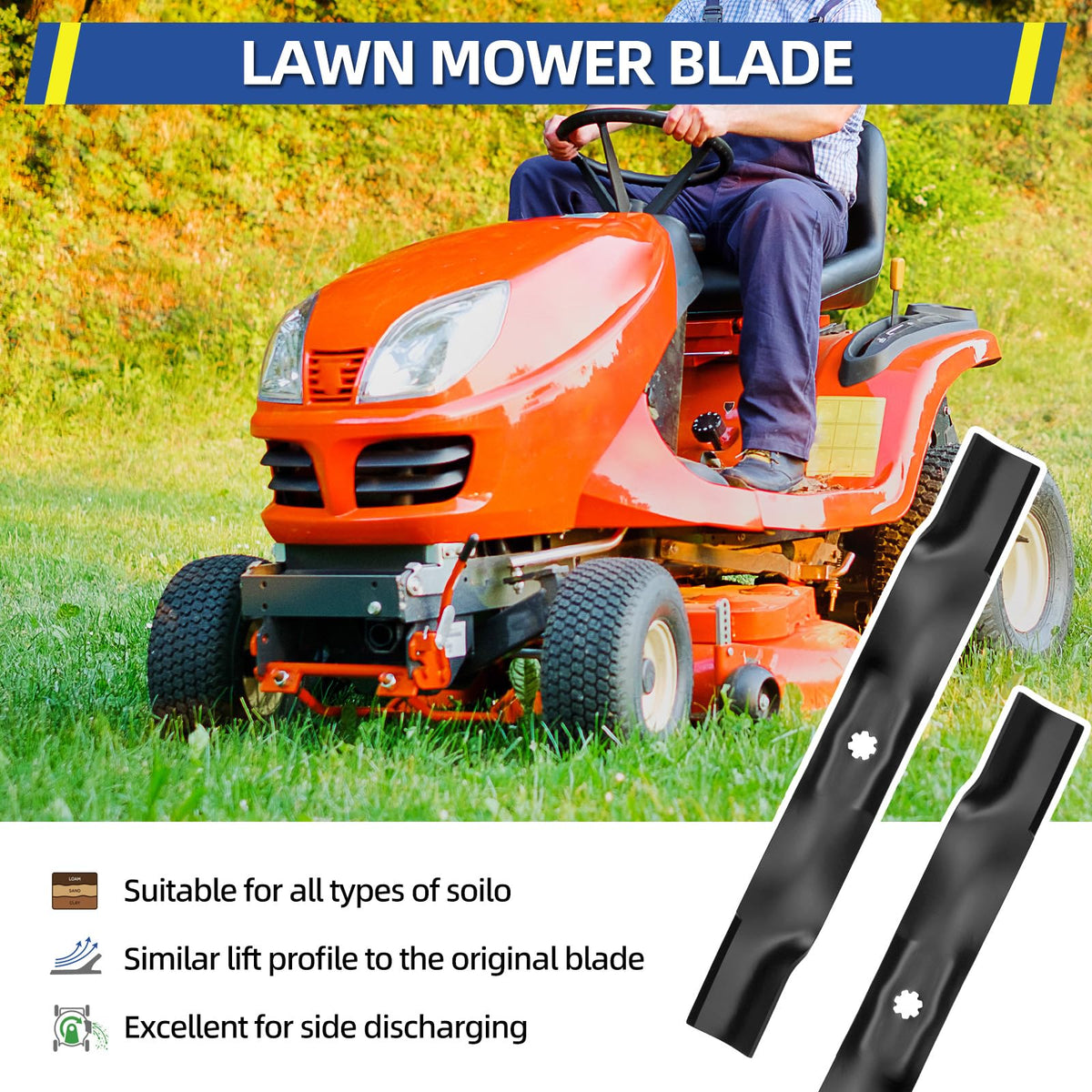 GICOOL AM141034 blade features a 7-point star center hole for secure mounting