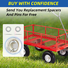 GICOOL cart replacement tire for reliable lawn wagons and trolleys