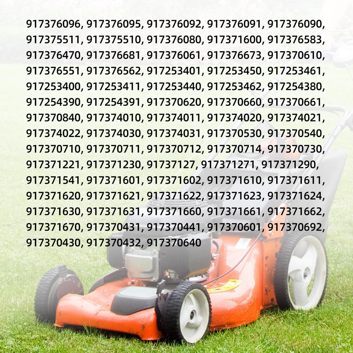 GICOOL Craftsman-compatible mower wheels installed on a front drive system