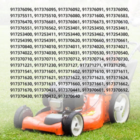 GICOOL Craftsman-compatible mower wheels installed on a front drive system