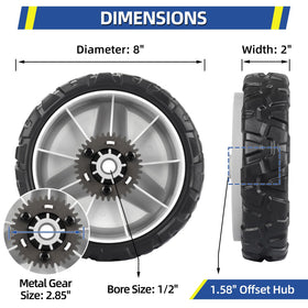 GICOOL Husqvarna drive wheel 593198101 shows durable gear for longevity