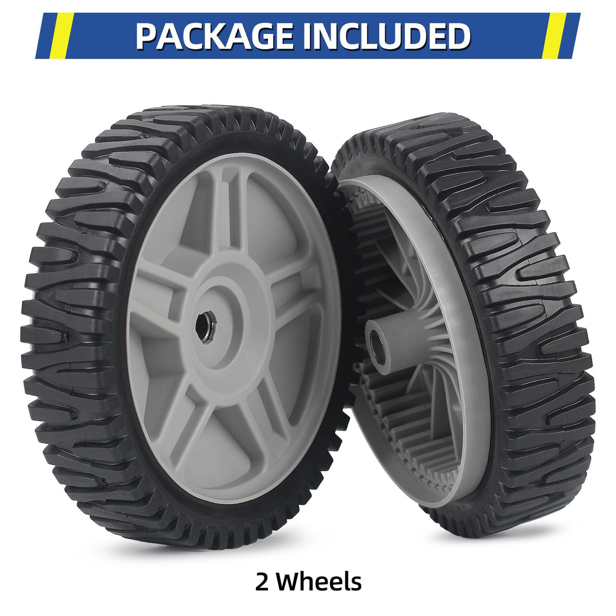 GICOOL durable 8-inch lawn mower wheels for steady mowing