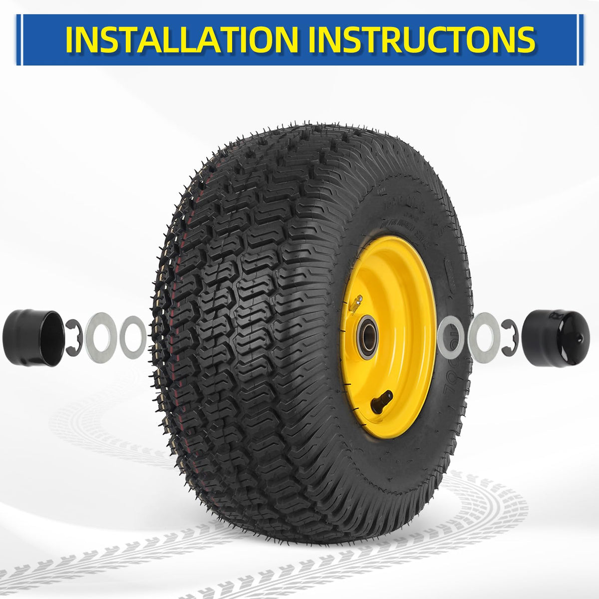 GICOOL E-clips secure axles during operation, preventing slippage or wobble.
