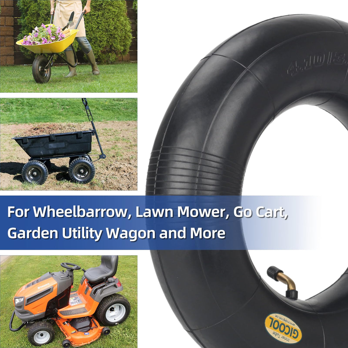 GICOOL easy-installation inner tube for wheelbarrows and carts