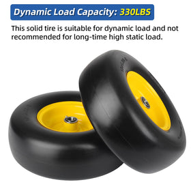 GICOOL flat-free tires reduce downtime in mowing.