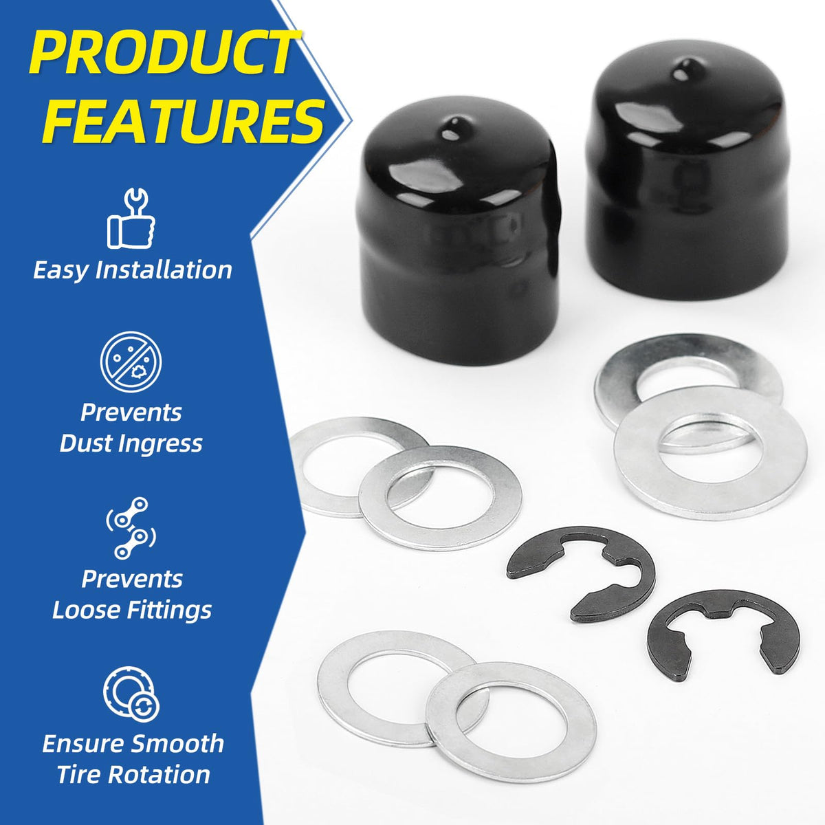 GICOOL front-wheel compatibility with Husqvarna and Poulan models for easy upgrades.