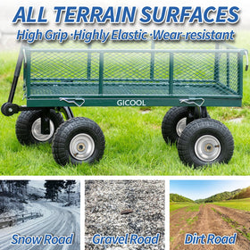 GICOOL heavy-duty wheel supports up to 300 lbs per axle