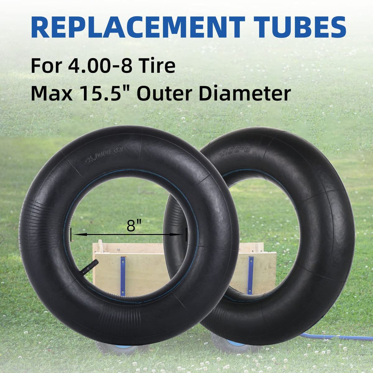 GICOOL heavy-duty natural rubber inner tube designed for lawn and garden use