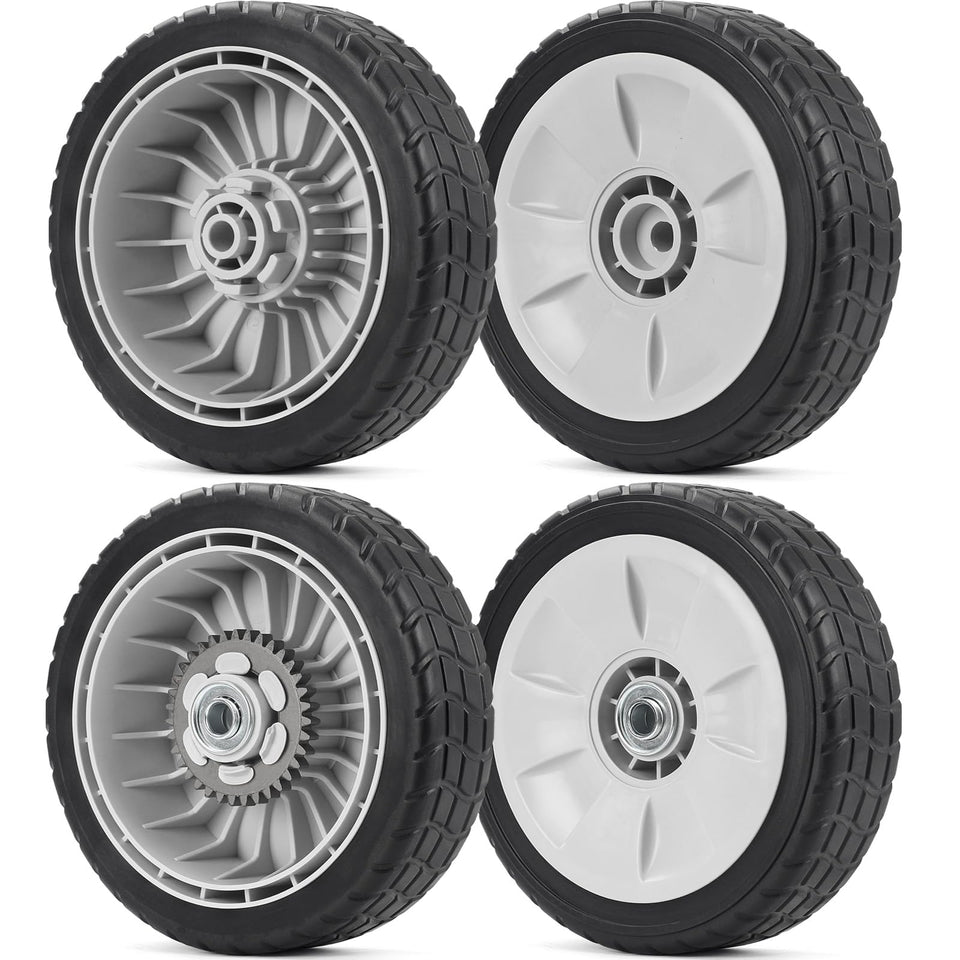 GICOOL HRR216 front wheel 8-inch for easy mower maneuverability on uneven lawns.