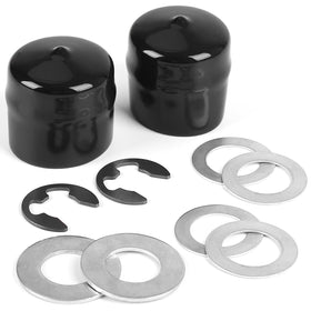 GICOOL hub caps protect the mower axle from dust for longer wheel life.
