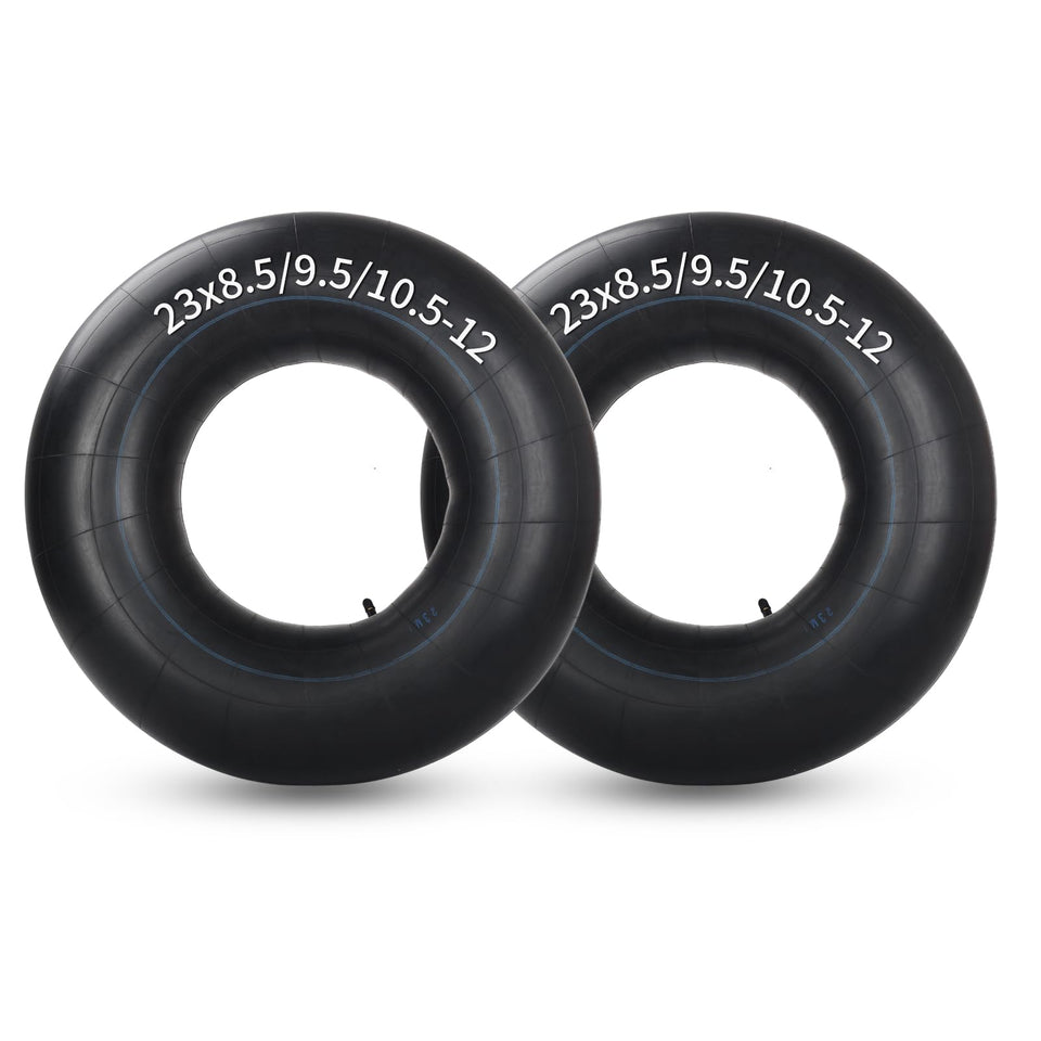 GICOOL inner tubes 23x8-5-12 pack ready for quick lawn tractor replacement.