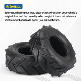 GICOOL lawn tractor tubeless tire with turf-friendly design for lawn care.