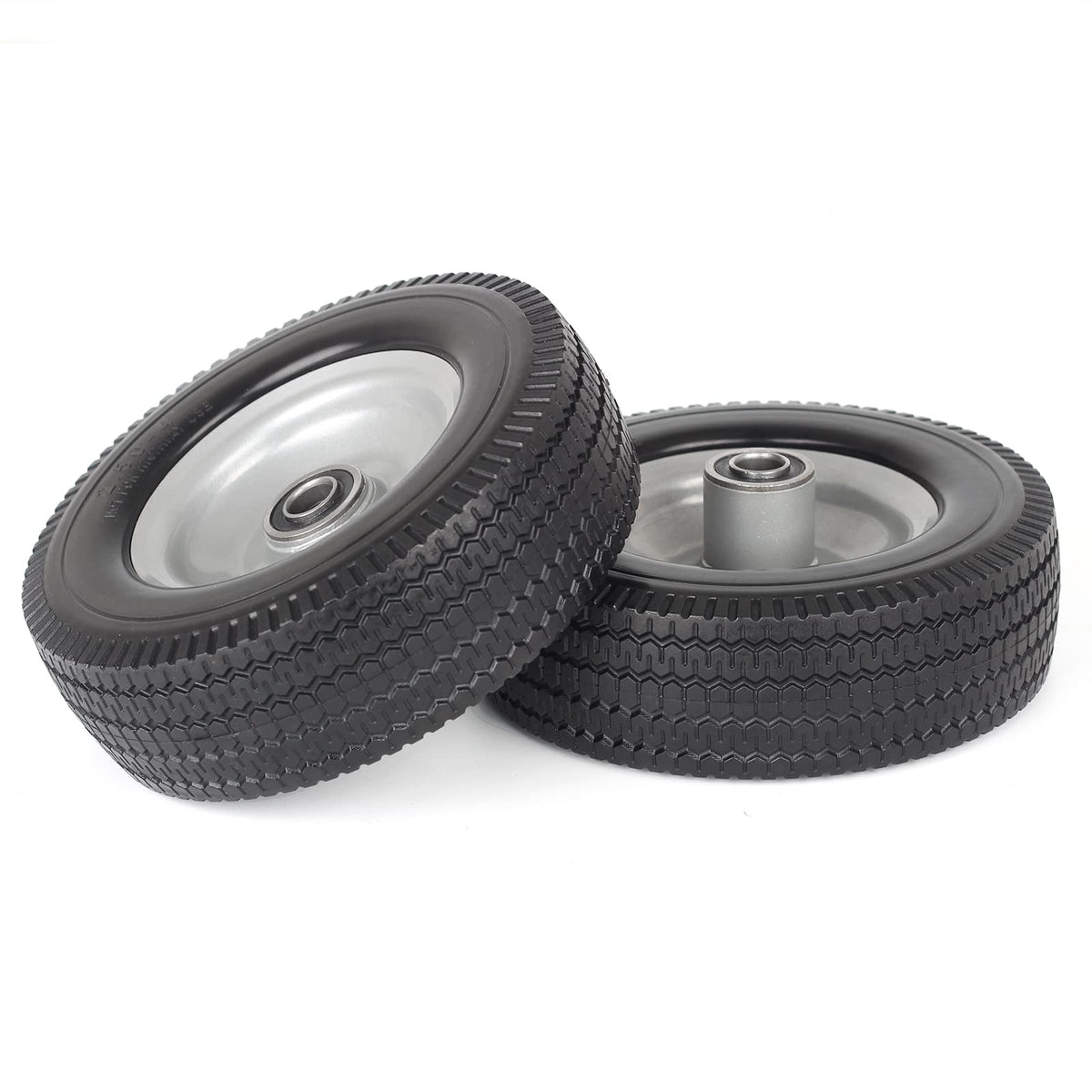 GICOOL PU foam solid tire illustrating puncture-proof performance.