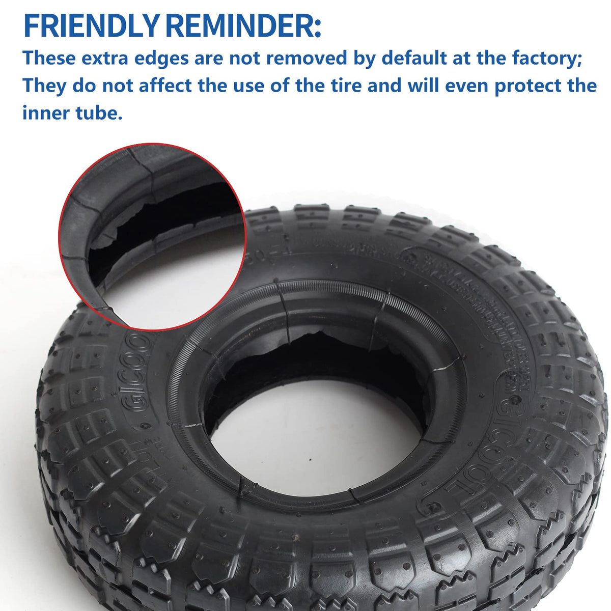 GICOOL reinforced inner tube valve for puncture resistance