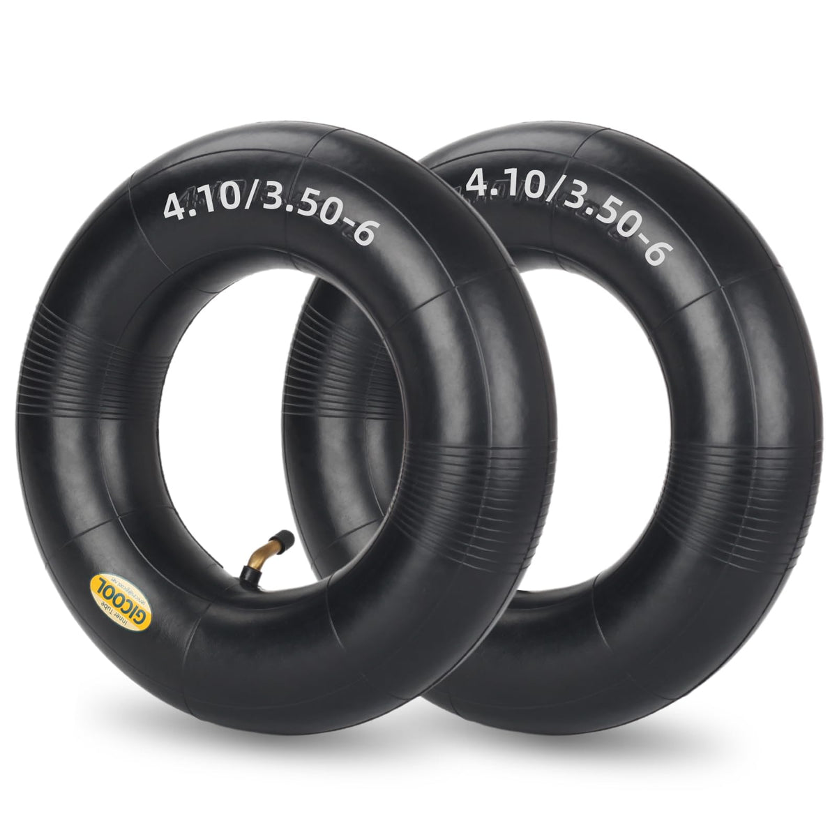 GICOOL inner tube for 13x4.00-6 tires, two-pack with TR-87 valve