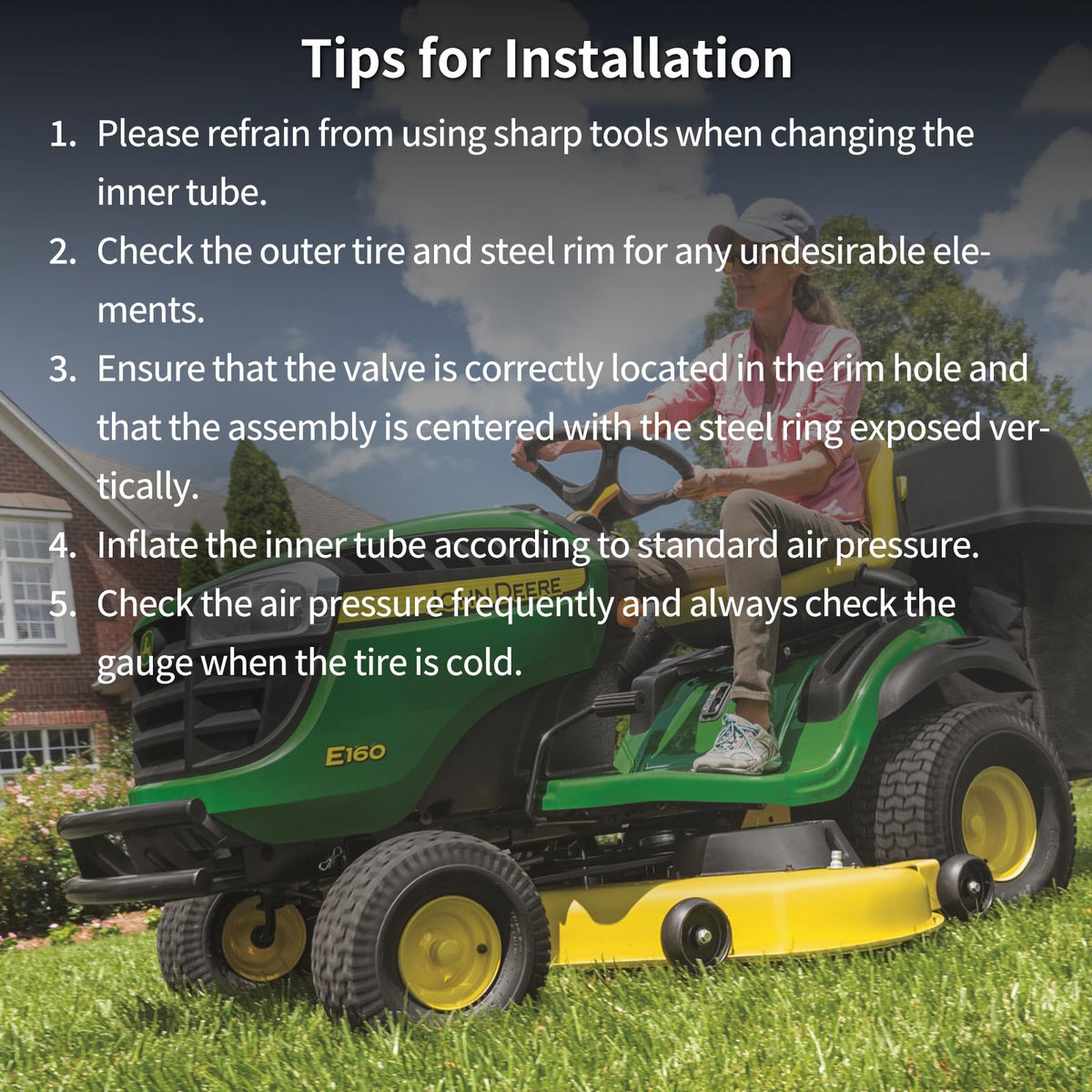 GICOOL two-pack suits riding mowers and garden tractors.