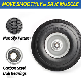 GICOOL sealed carbon steel bearings enable smooth wheel rotation