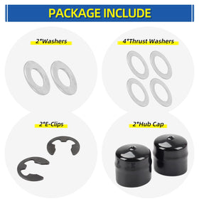 GICOOL steel thrust washers provide precise spacing for stable wheel rotation.