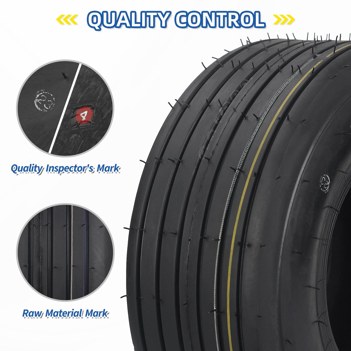 GICOOL straight rib tread highlights steady lawn traction