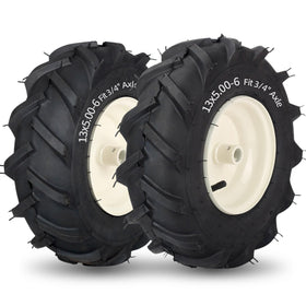 GICOOL tiller left wheel 13x5-6 size enhances traction for tough soil