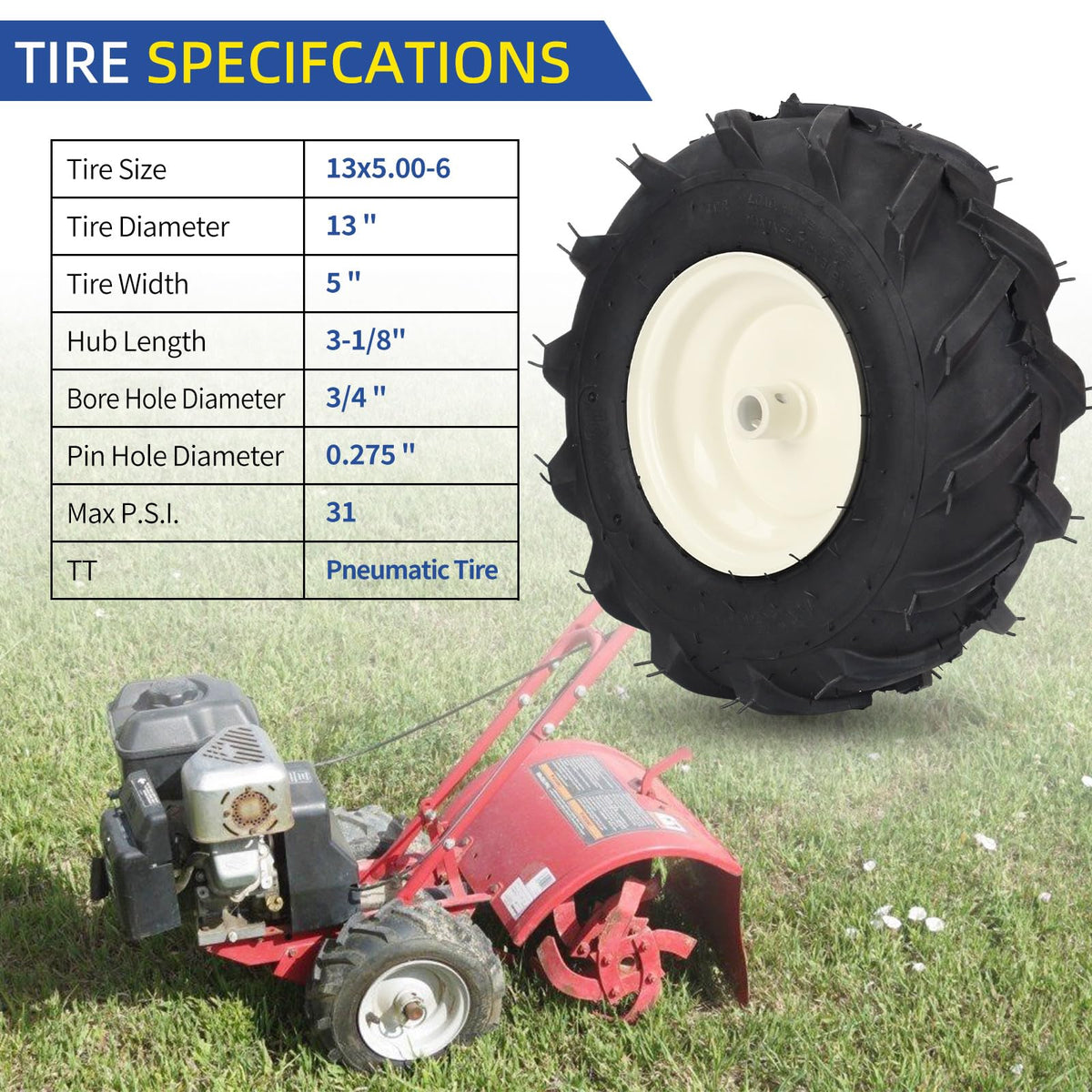 GICOOL packaging displays heavy-duty 4-ply tire construction