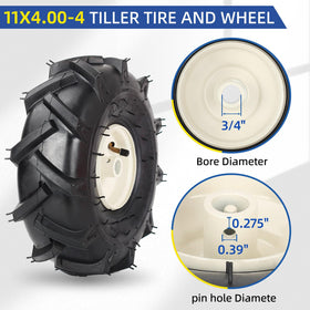 GICOOL tire tread improves traction in damp or loose soil.